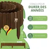 be4nature Bordure roulante flexible en bois 100 x 30 cm Voir les images du produit 4