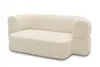 A cream-colored sofa with a curved back and armrests, shown from a side-front angle against a white background. Produktbild-Vorschau