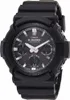 A close-up, front-facing studio shot of a black Casio G-Shock watch. Náhled obrázku produktu