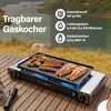 EVOCAMP Campingkocher 2-flammig mit Piezozündung, Produktbild-Vorschau 2