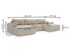GrainGold Ecksofa U-Form Savana - Ecksofa mit Produktbild-Vorschau 9