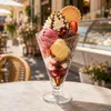 6x Copa Helado Eisbecher mit Fuß 340ml Waffel-Optik Produktbild-Vorschau 3
