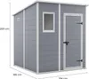 Keter Kunststoff Gerätehaus Manor Pent 6x6 184x183cm; grau Produktbild-Vorschau 3