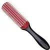 DENMAN Bürste D3 7-reihig Bürste schwarz Kissen rot Produktbild-Vorschau 6