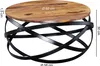 Stolik kawowy MANUR 60x30x60 cm Sheesham lite drewno / Podgląd zdjęcia produktu 3