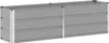 vidaXL Fioriera grigio chiaro 160 x 40 x 45 cm in acciaio Anteprima dell’immagine prodotto 1