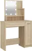 vidaXL Schminktisch mit LED Sonoma-Eiche 86,5x35x136 cm Produktbild-Vorschau 1