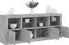 vidaXL Sideboard mit LED-Leuchten Betongrau 163x37x67 cm Produktbild-Vorschau 1