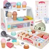 Comptoir de glace pour enfants en bois, accessoires de Voir les images du produit 1