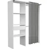 BARI Armoire non extensible blanc 1 tiroir - L 143,5 x P 48 Voir les images du produit 10