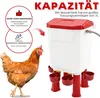 Hühnertränke Futterautomat Hühner im Set Futterspender Produktbild-Vorschau 2