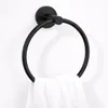 Delvant ESVAN Handtuchhalter Ring rund Edelstahl schwarz Produktbild-Vorschau 3