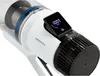 A close-up view of the handle and digital display of a white cordless vacuum cleaner. Anteprima dell’immagine prodotto