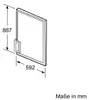 Türpanel 88 cm KF1213Z0, Blende Produktbild-Vorschau 2