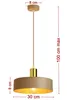 FKL DESIGN Home Deco Hängelampe Hängeleuchte Ecru-Gold Produktbild-Vorschau 2