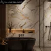 PVC Wandpaneel Duschrückwand Aurora-Gold in Marmor-Optik Produktbild-Vorschau 7