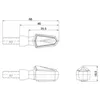 Universal Motorrad SMD-Blinker PIKE schwarz getönt M8 E- Produktbild-Vorschau 3