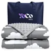 YoCo Med Kinder-Gewichtsdecke/Therapiedecke 120×90 cm 2,4 kg Graue Wolken Produktbild-Vorschau