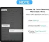 An image showing instructions on how to increase touch sensitivity on a tablet. Produktbild-Vorschau
