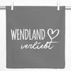 Huuraa Kissenbezug Wendland verliebt 40x40cm Steel Grey Produktbild-Vorschau 1