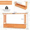 COSTWAY Hochbeet mit Rankgitter und hängendem Dach, Produktbild-Vorschau 7