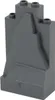 A single dark gray LEGO brick shaped like a rock or mountain piece, shown from a slightly angled front view. Anteprima dell’immagine prodotto