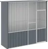 vidaXL Voliere Anthrazit 215x78x200 cm Verzinkter Stahl Produktbild-Vorschau 1