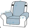 Sesselbezug Sesselschoner Sessel-Überwürfe Relaxsessel Produktbild-Vorschau 3