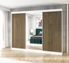 Schwebetürenschrank, 3-türig Schrank mit 4 Schubladen, und Produktbild-Vorschau 1