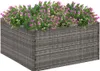 vidaXL Pflanzkübel Grau 80x80x40 cm Poly Rattan Produktbild-Vorschau 2