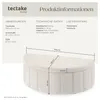 tectake® Polsterbank Moon kein Aufbau, 108 x 48 x 38,5 cm Produktbild-Vorschau 5