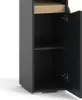 A close-up view of an open cabinet with shelves. Náhled obrázku produktu