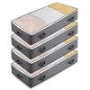 4x Große Aufbewahrungsbox Unterbett 100x50x15cm, 90L Produktbild-Vorschau 1