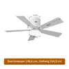 INONEFT 106 cm Deckenventilator mit Beleuchtung und Produktbild-Vorschau 2