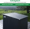 COSTWAY 235x174x197 cm Casetta da giardino in metallo, Anteprima dell’immagine prodotto 5
