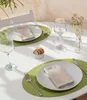 Tischset Ovaal - Recyceltes Leder - 28,5 x 43,5 cm - 4 Produktbild-Vorschau 3