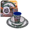 Kindergeschirr-Set Jurassic World blau/grün 3-tlg. Produktbild-Vorschau 2