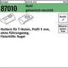 T-Nutenmutter R 87010 o.Fhrungssteg 5mm M 4 Stahl Produktbild-Vorschau 1