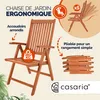 CASARIA® Salon De Jardin Extérieur Papillon - Table De Voir les images du produit 5
