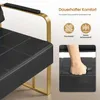 3-Sitzer Sitzbank mit goldenen Armlehne, Polsterbank mit Produktbild-Vorschau 7