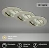 LED Einbauleuchten Dimmbar Schwenkbar 3er Set 5,5 W silber Produktbild-Vorschau 2