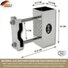 Sonnenschirmhalter aus Edelstahl für Balkongeländer rund Produktbild-Vorschau 3