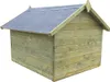 vidaXL Hundehütte mit öffnendem Dach Imprägniertes Produktbild-Vorschau 10