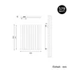 SONNI Grzejnik płytowy 630×850mm Jednowarstwowy biały Podgląd zdjęcia produktu 8