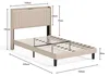BEALIFE BF28 Polsterbett 120x200 cm mit Lattenrost | Produktbild-Vorschau 7