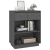 vidaXL Beistellschrank Grau 60x34x75 cm Massivholz Kiefer - Produktbild-Vorschau 5