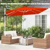 COSTWAY Sonnenschirm Ø300cm, Terrassenschirm mit Kreuzfuß, Produktbild-Vorschau 2