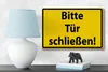 Holzschild Warnschild 18x12cm Bitte Tür schließen Produktbild-Vorschau 4