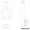 PremiumX SAT Anlage 60cm Antenne Quad LNB Balkonhalter Produktbild-Vorschau 9