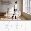 Ensemble de 4 chaises pliantes COSTWAY, chaises d'invités, Voir les images du produit 4